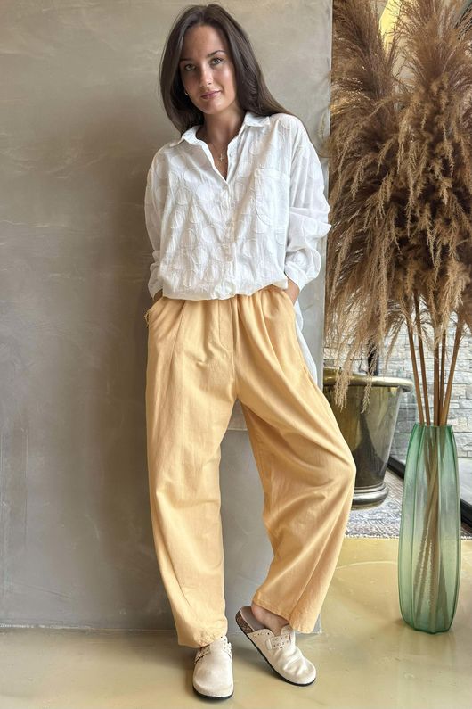 Lagen Seamed Tapered Barrel Pant Tuscan Sun